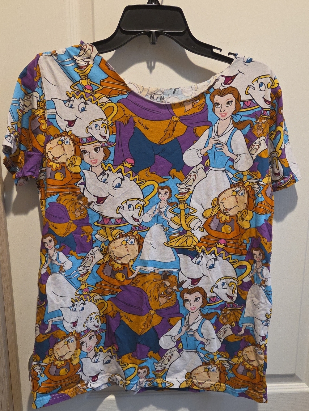 Disney Purple and Gold Beauty and the Beast Graphic Tee